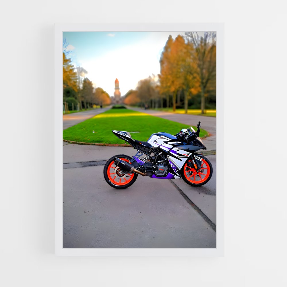 Poster Éclatant Rc 125 – affiche KTM Moto (vue 3)